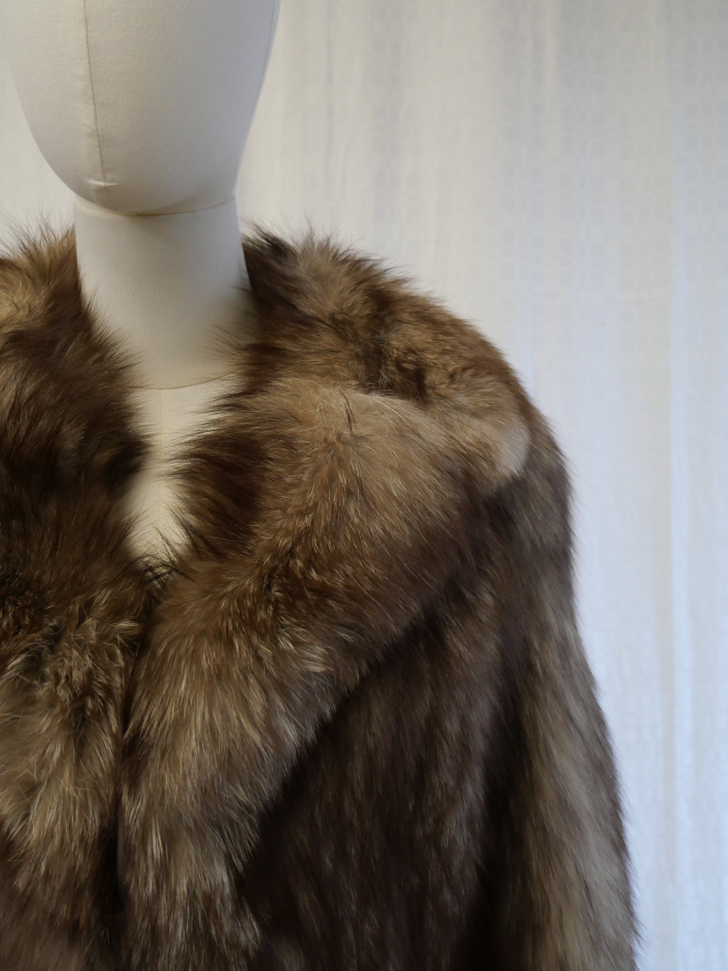 Saga Fox Natural Brown Fox Fur Jacket