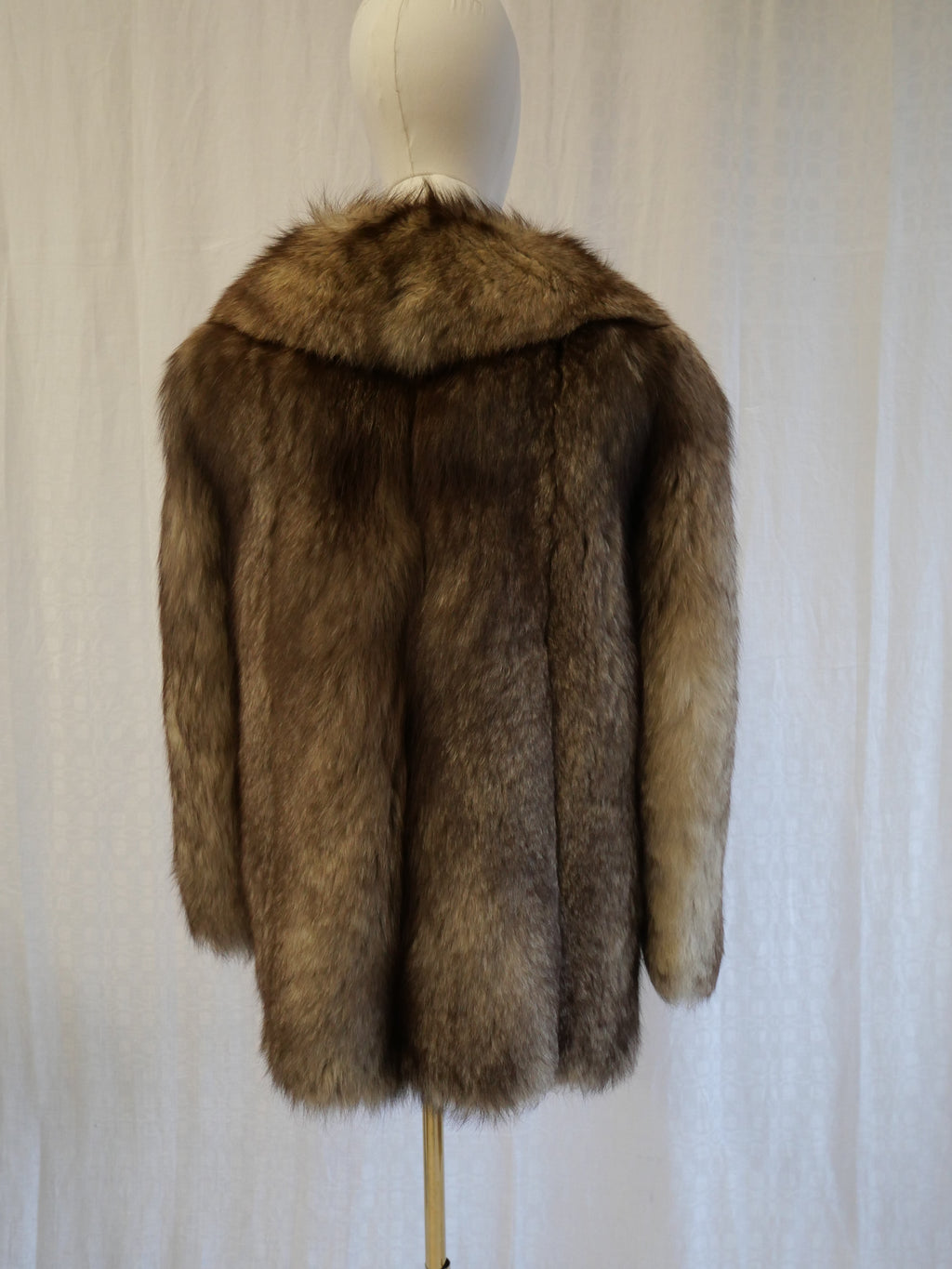 Saga Fox Natural Brown Fox Fur Jacket