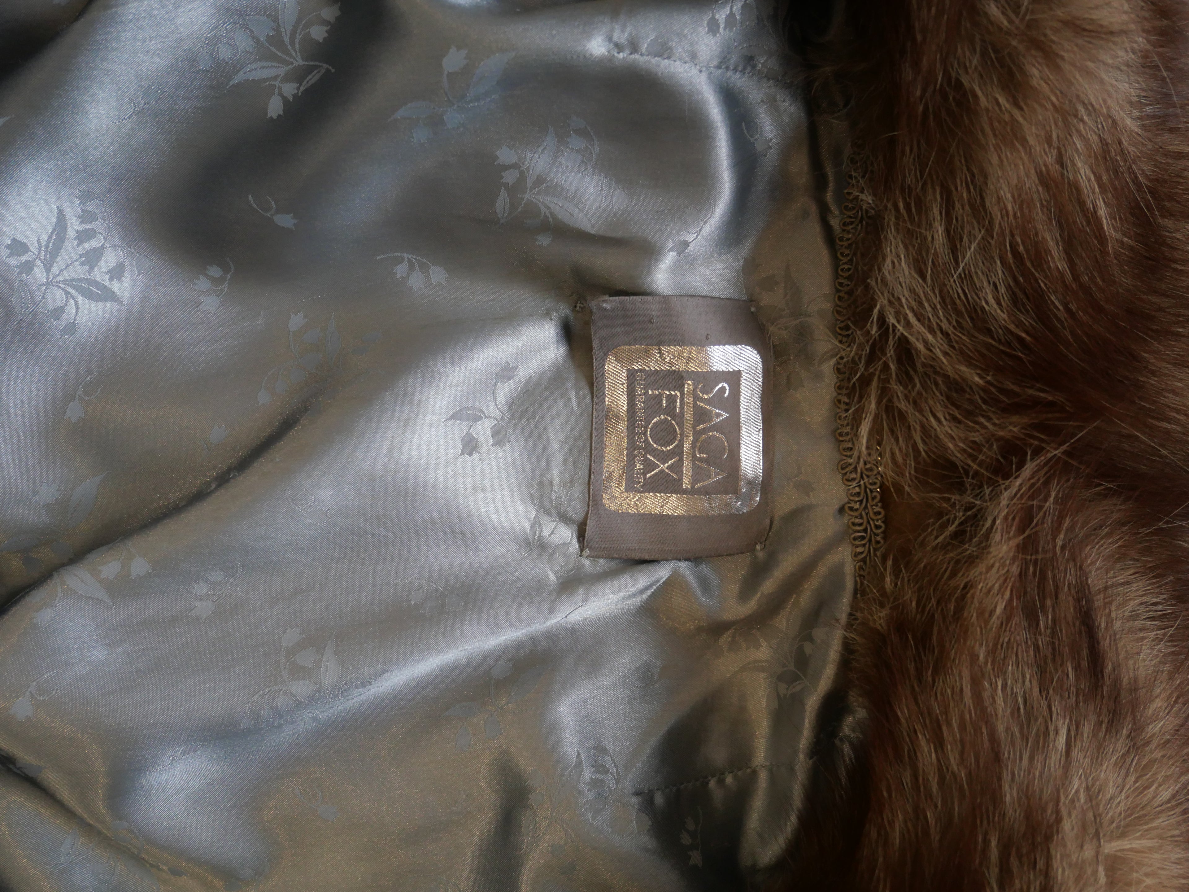 Saga Fox Natural Brown Fox Fur Jacket