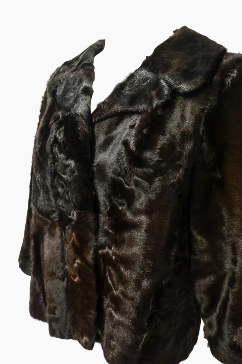1960s K. Kafka Stockerau Pieced Mink Fur Jacket