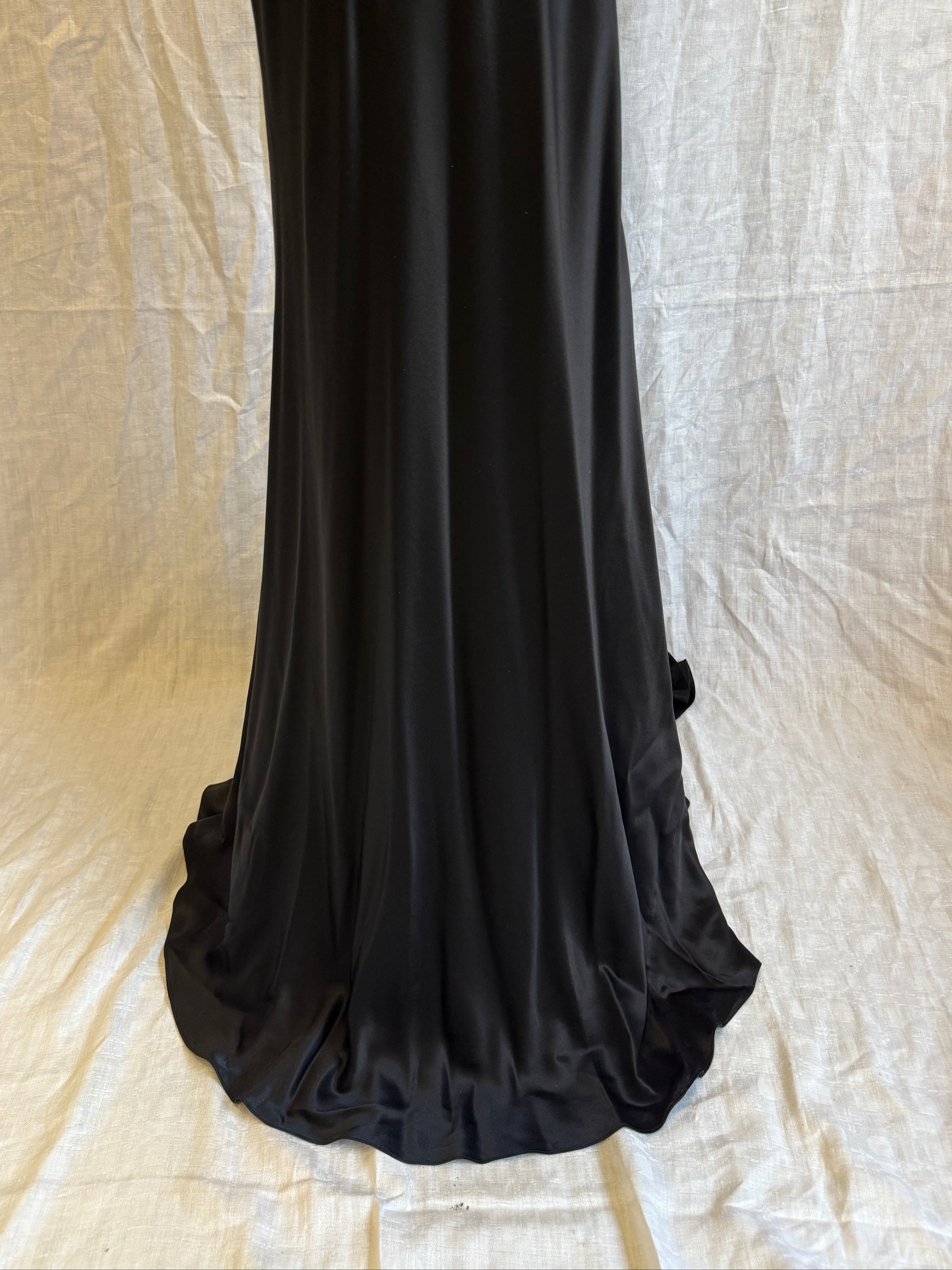 Collette Dinnigan 100% Silk Halterneck Maxi Gown