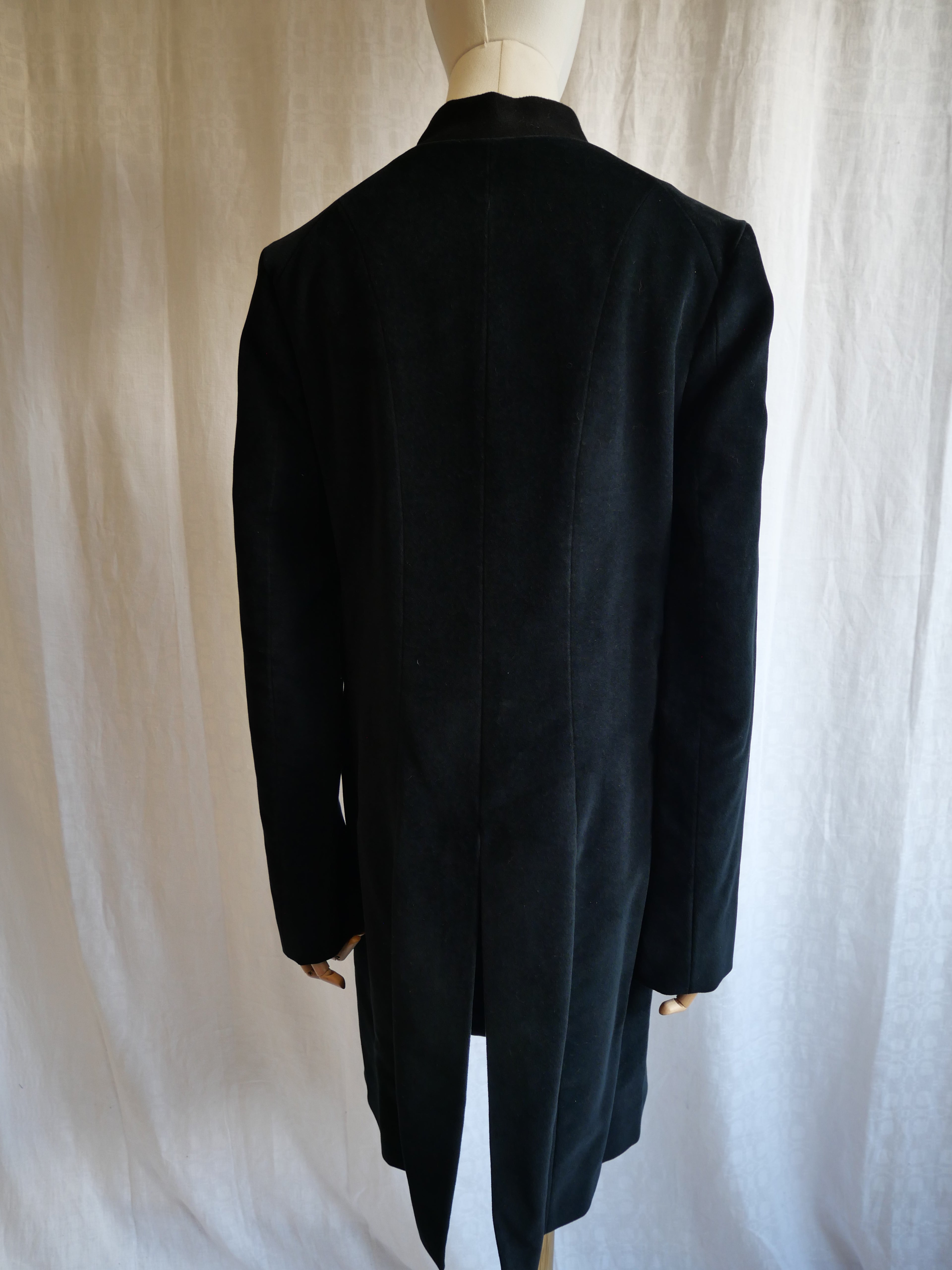 Edeline Lee Black Velvet Coat