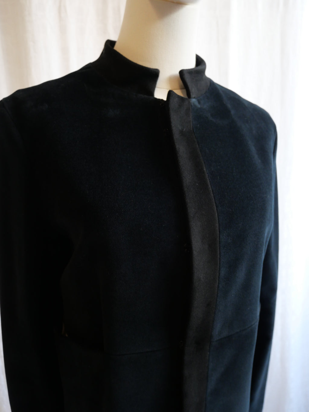 Edeline Lee Black Velvet Coat