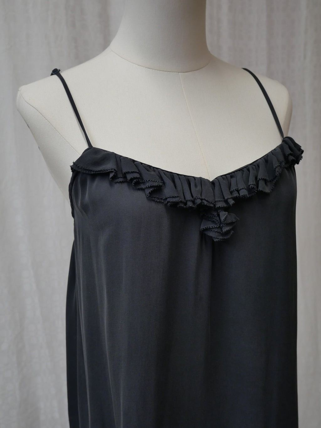 L'AGENCE Black Silk Camisole