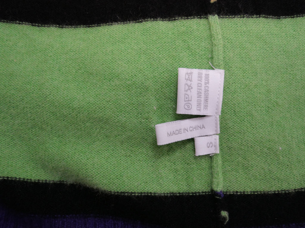 Madeleine Thompson Rainbow Stripe Cashmere Jumper