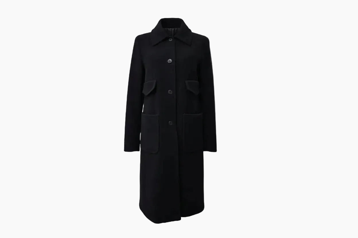 Miu Miu Navy Wool Coat