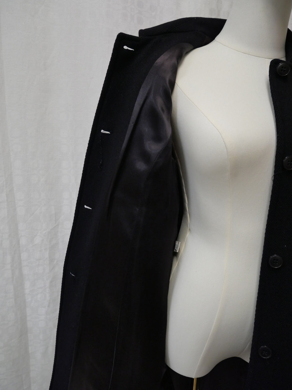 Miu Miu Navy Wool Coat