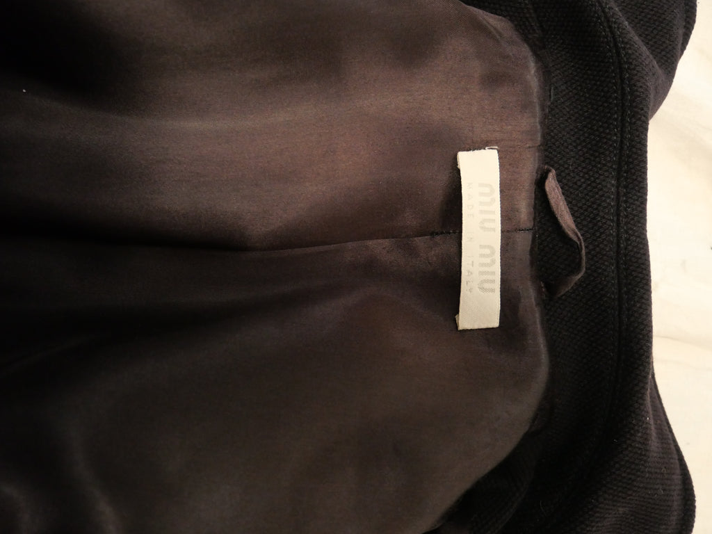 Miu Miu Navy Wool Coat