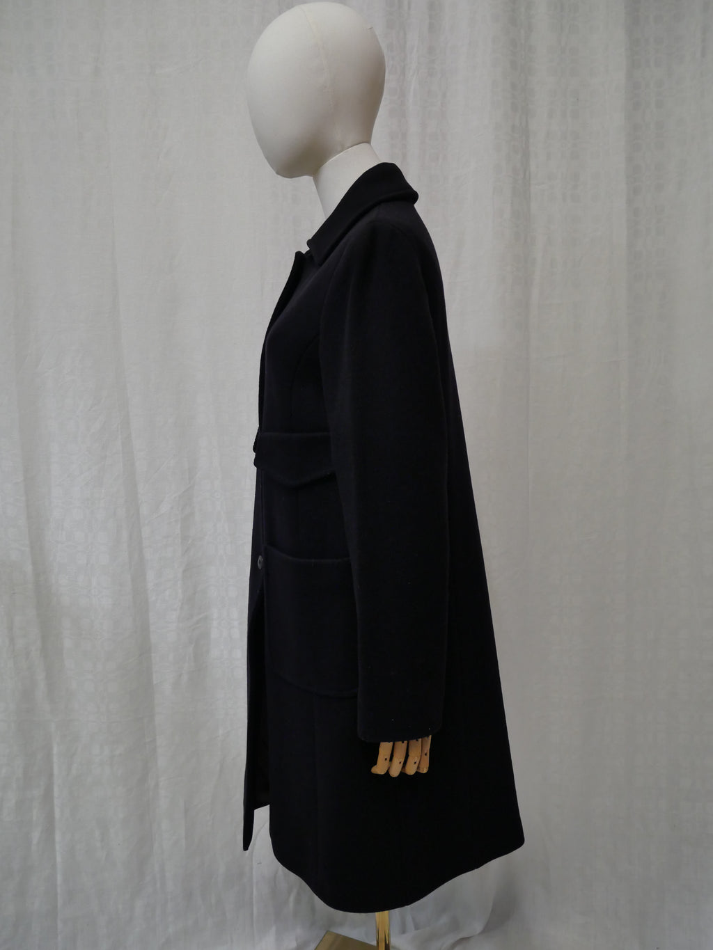 Miu Miu Navy Wool Coat