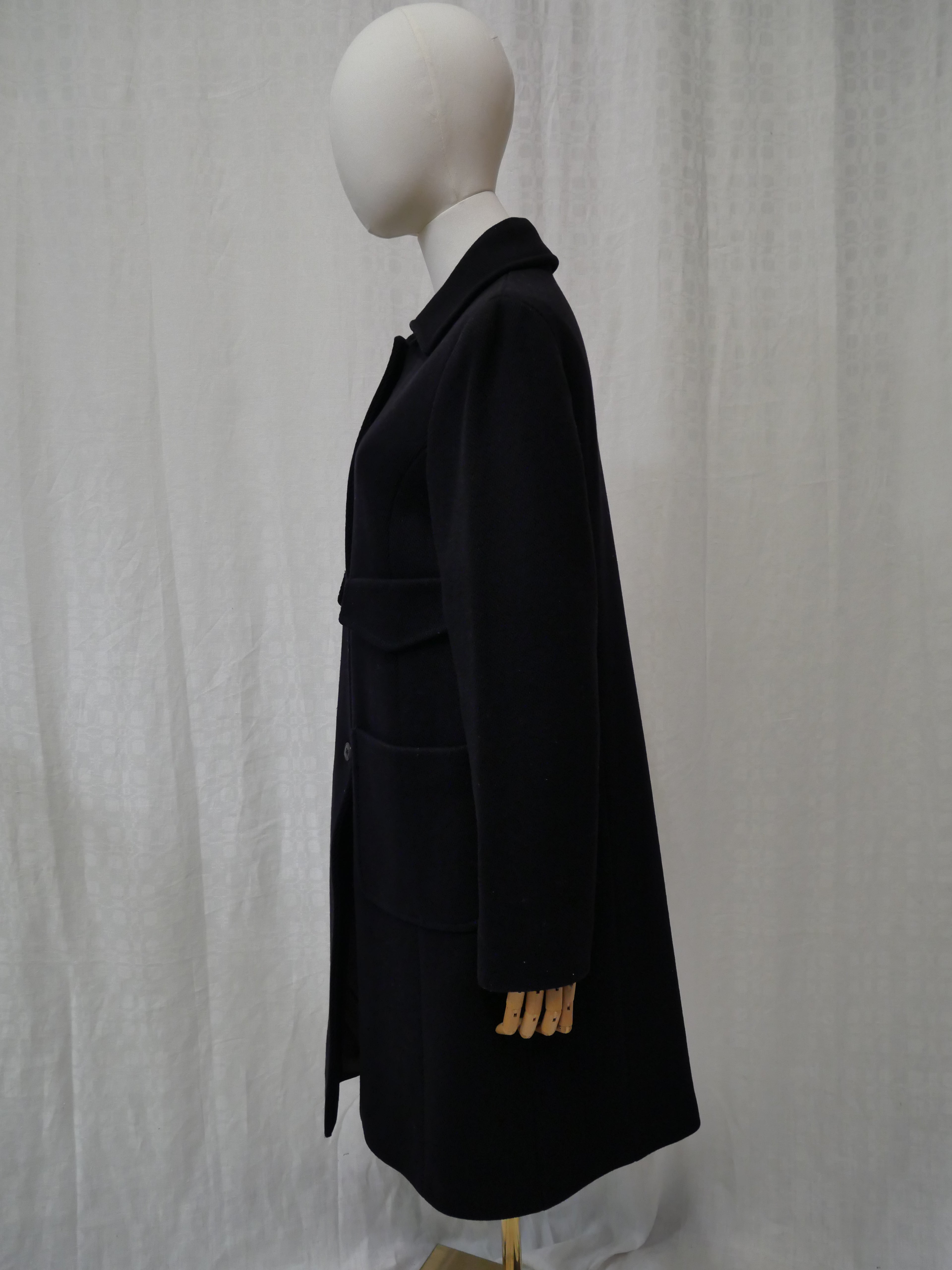 Miu Miu Navy Wool Coat