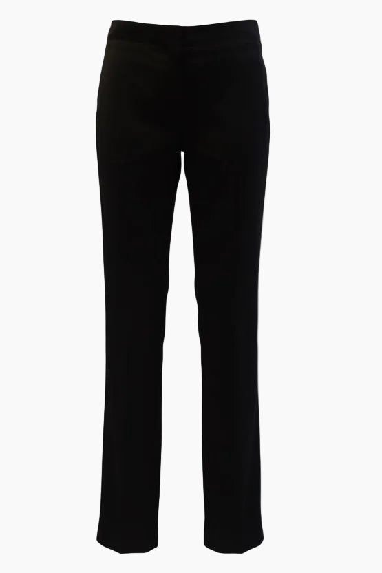 Stella McCartney Black Acetate Straight-Leg Trousers