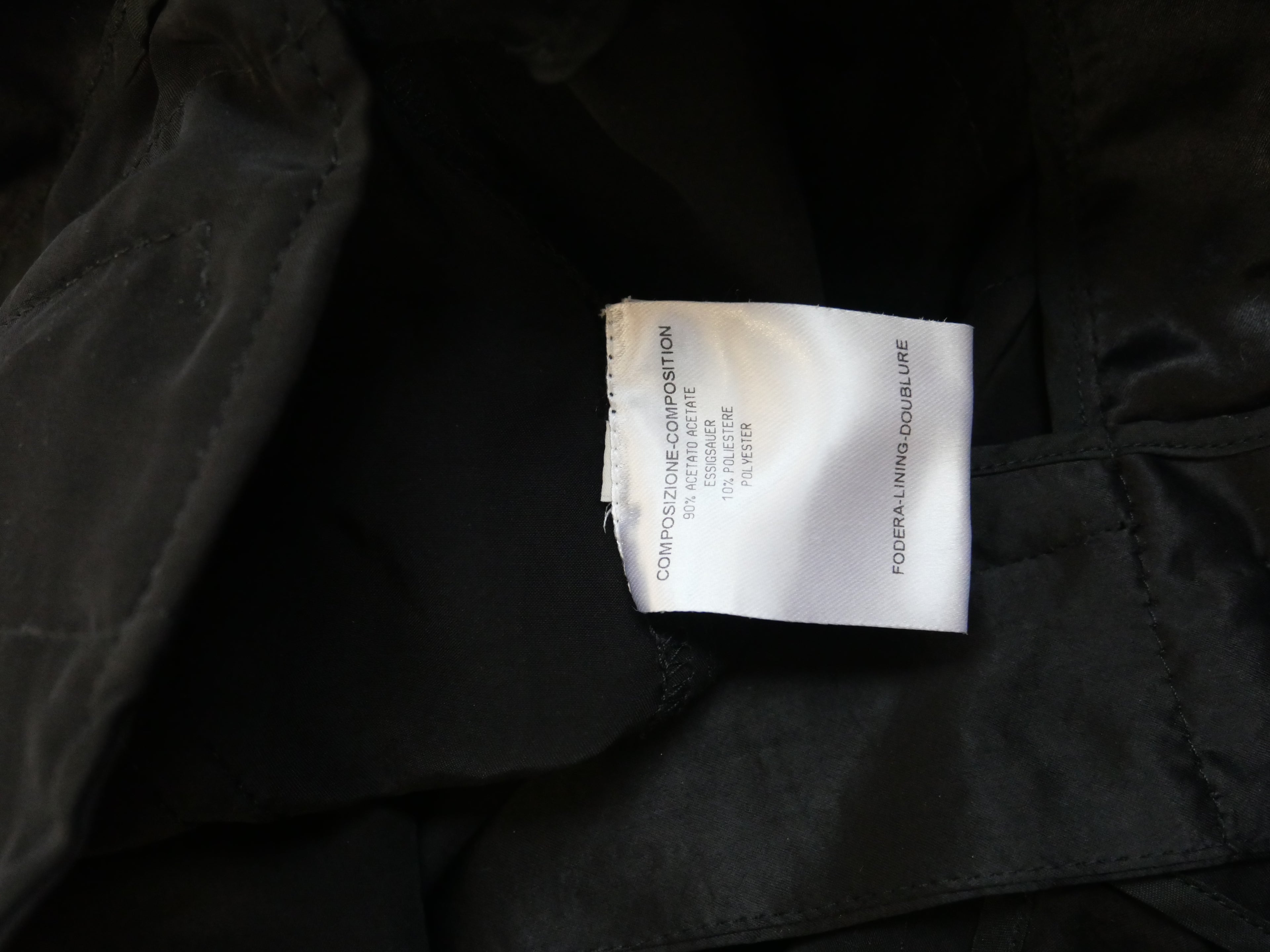 Stella McCartney Black Acetate Straight-Leg Trousers