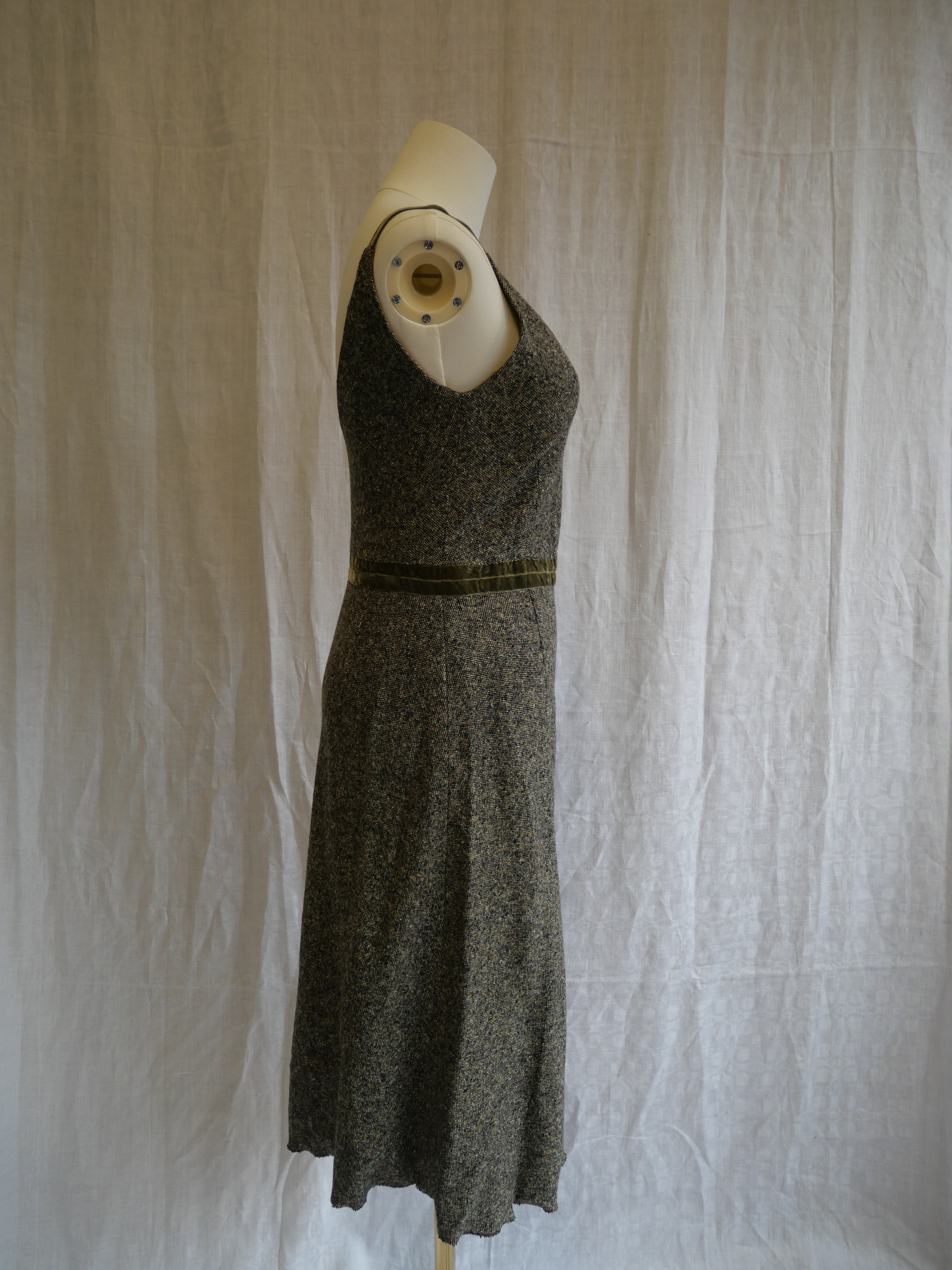 Vintage Milanat                                                                                              Speckled Tweed Coat & Dress Set