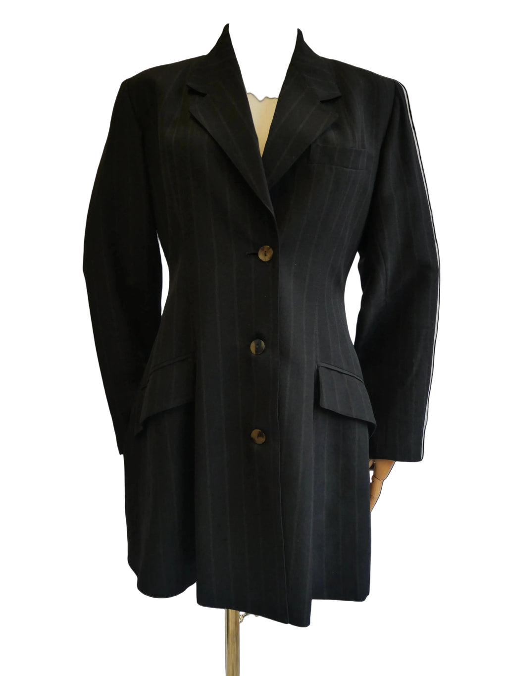 Jean Paul Gaultier pour Gibo Black Pinstripe Blazer
