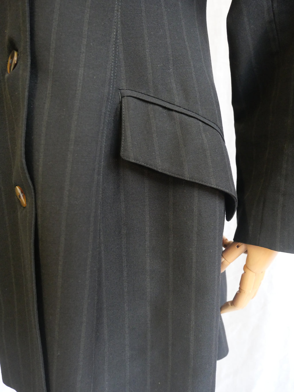 Jean Paul Gaultier pour Gibo Black Pinstripe Blazer