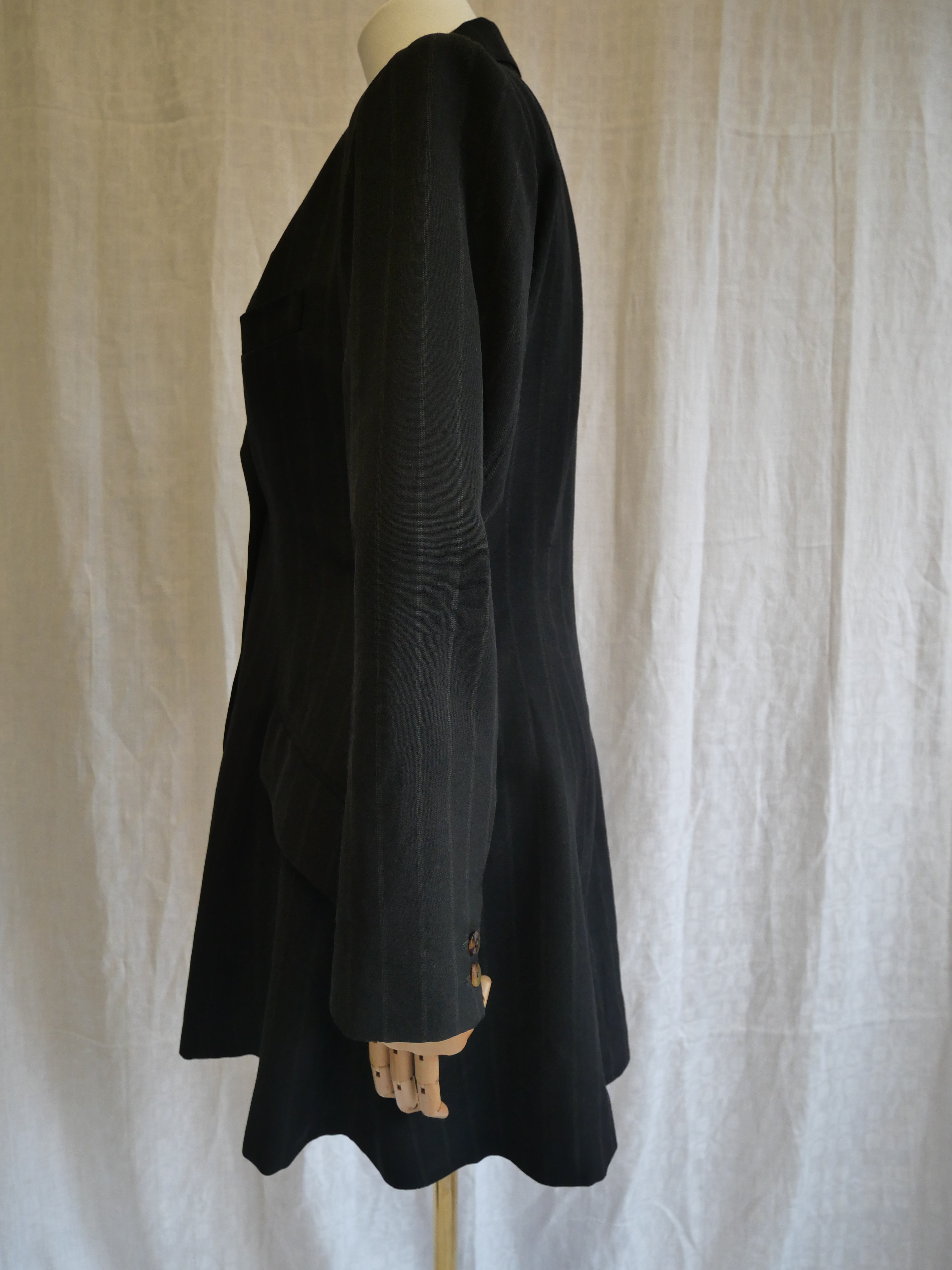 Jean Paul Gaultier pour Gibo Black Pinstripe Blazer