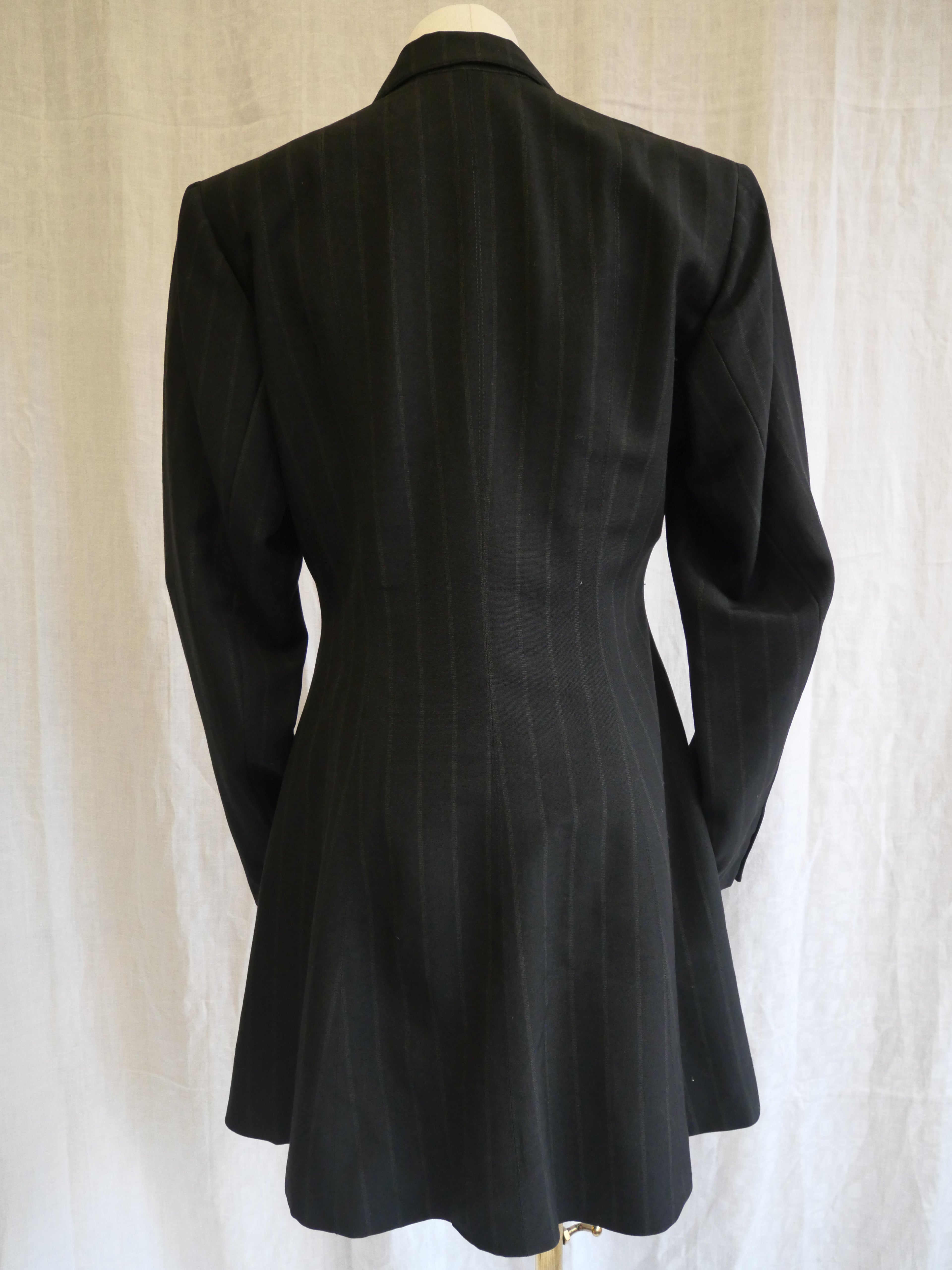 Jean Paul Gaultier pour Gibo Black Pinstripe Blazer