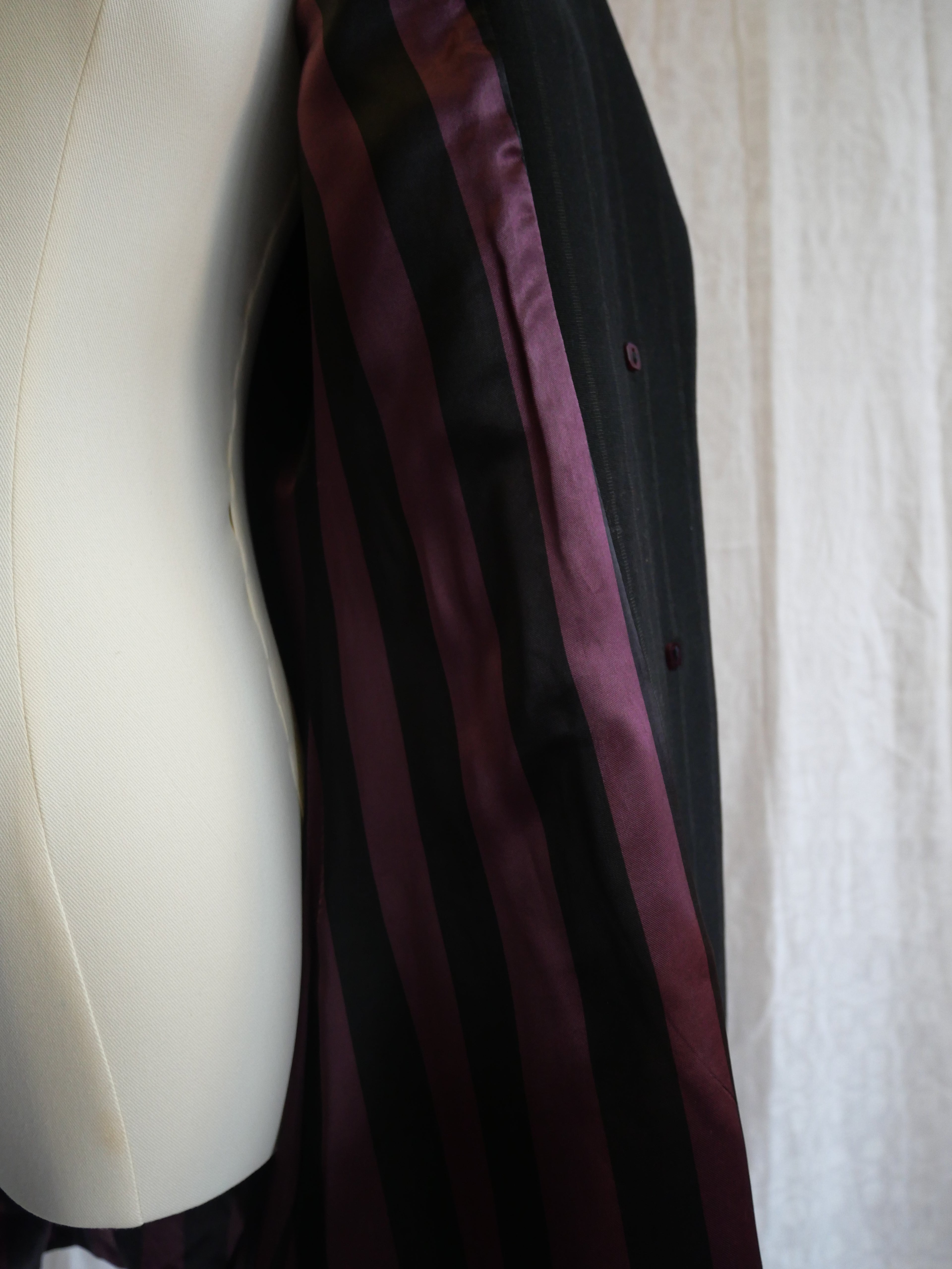Jean Paul Gaultier pour Gibo Black Pinstripe Blazer