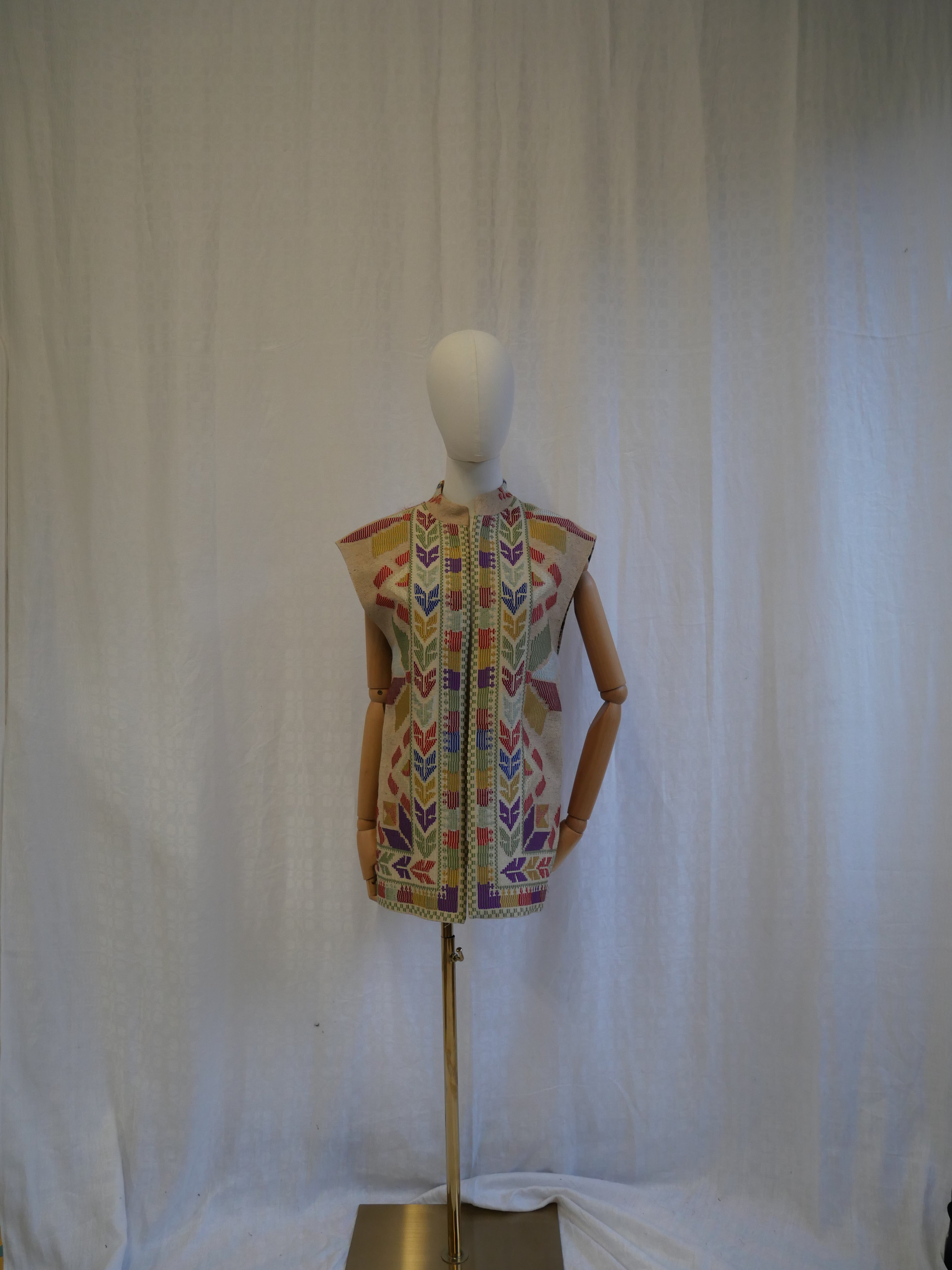 Vintage Evelyne Mandel Paris Striped Velvet Blazer