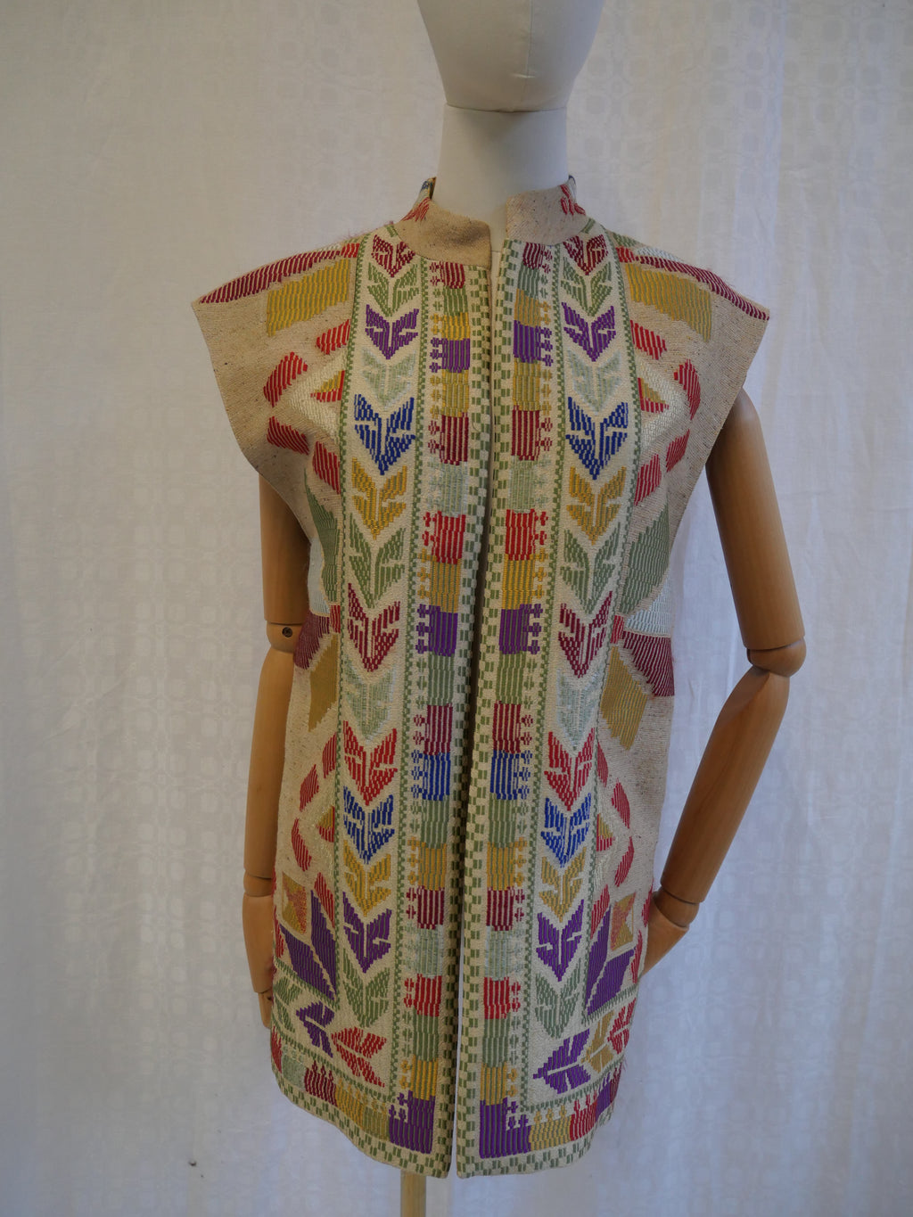 Vintage Evelyne Mandel Paris Striped Velvet Blazer