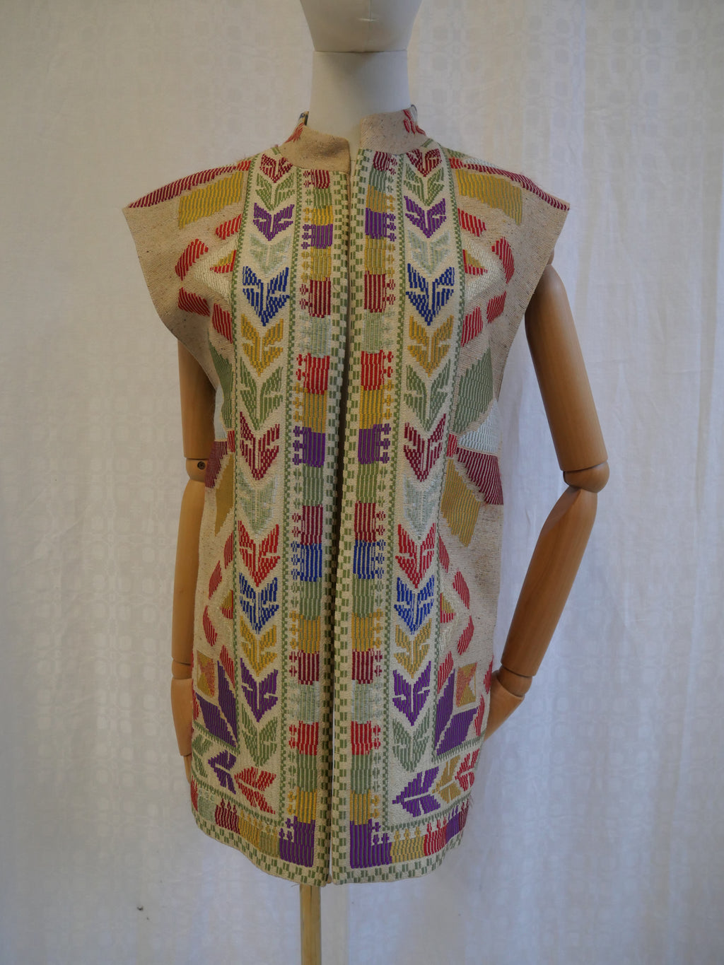 Vintage Evelyne Mandel Paris Striped Velvet Blazer