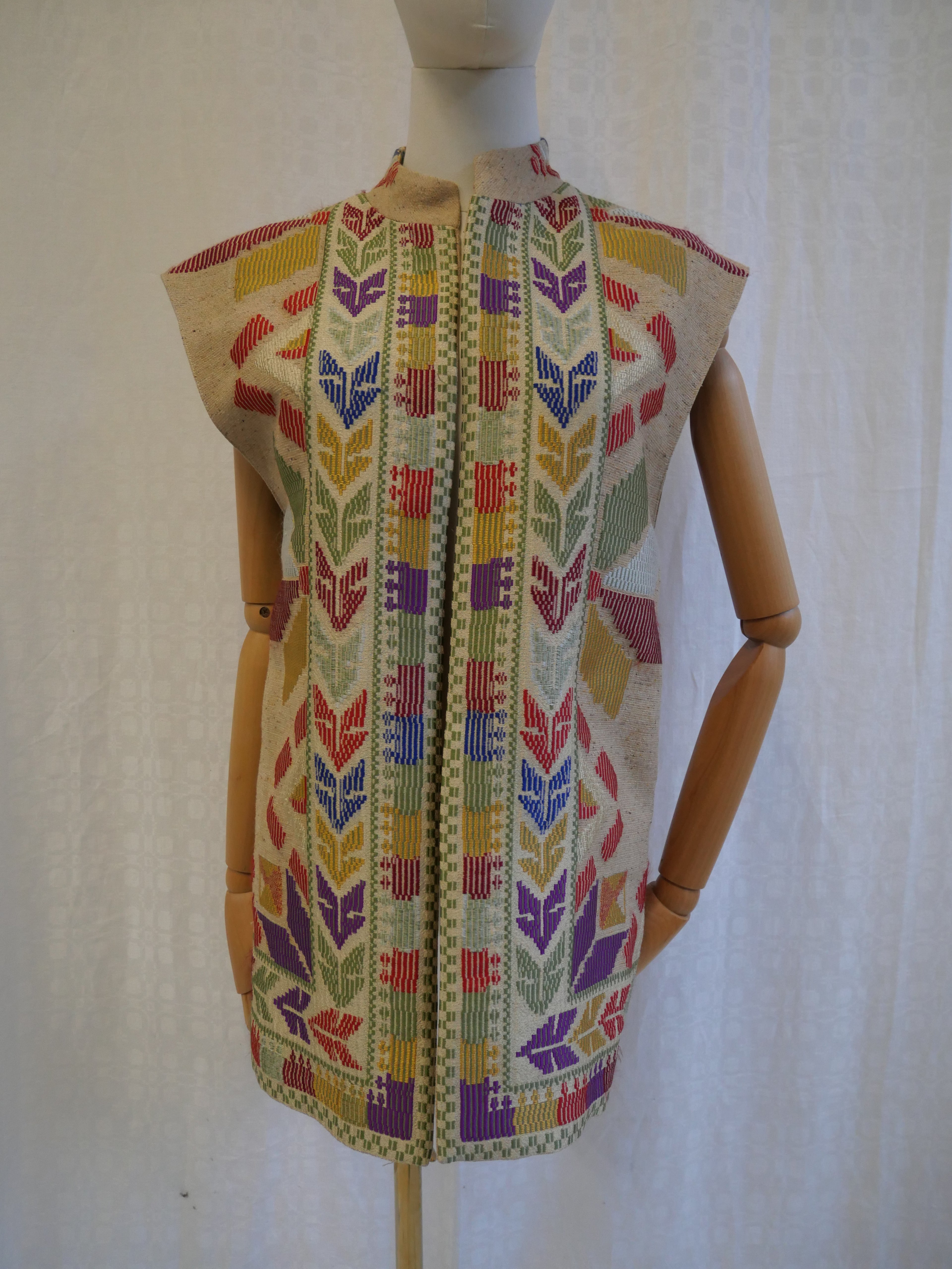 Vintage Evelyne Mandel Paris Striped Velvet Blazer