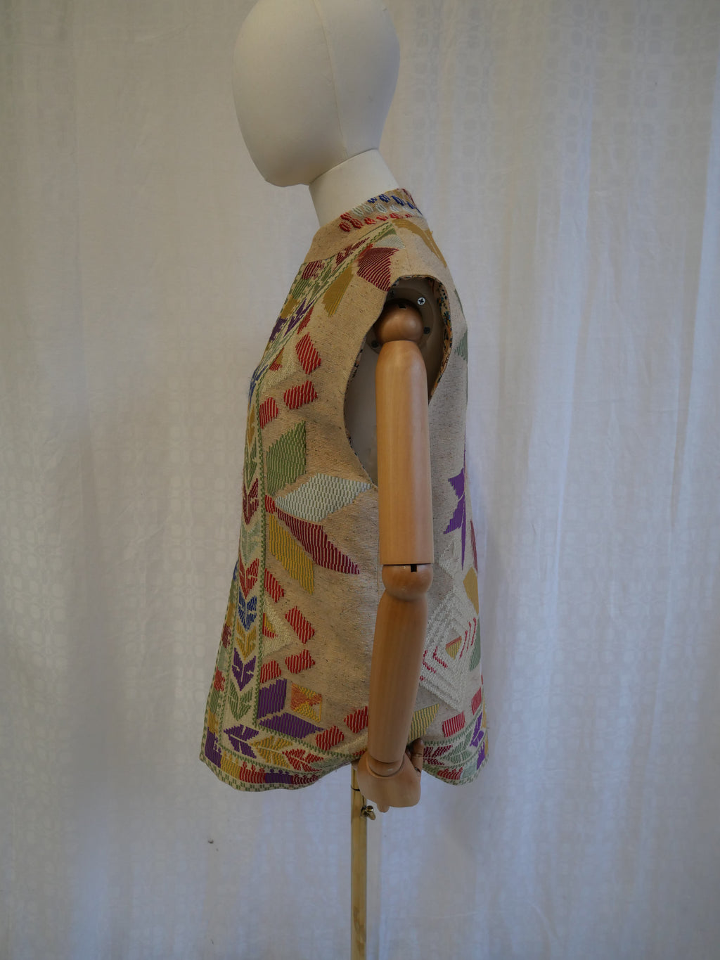 Vintage Evelyne Mandel Paris Striped Velvet Blazer