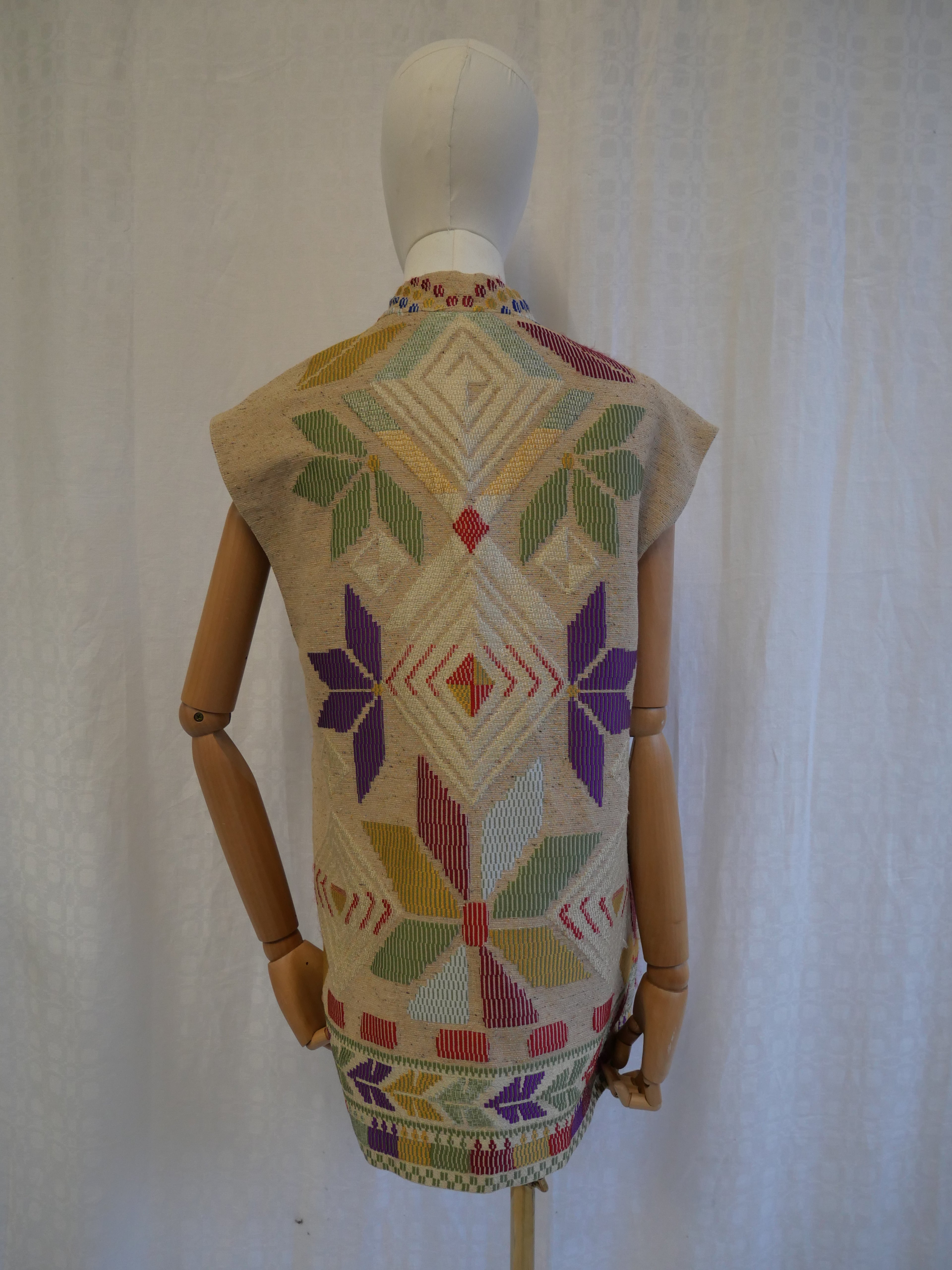 Vintage Evelyne Mandel Paris Striped Velvet Blazer