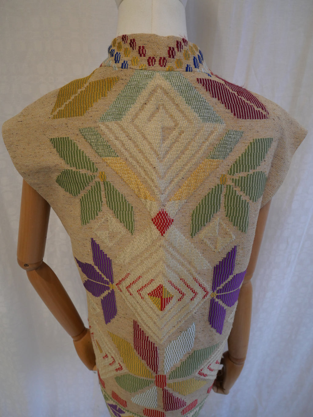 Vintage Evelyne Mandel Paris Striped Velvet Blazer