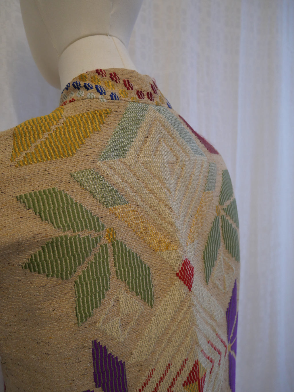 Vintage Evelyne Mandel Paris Striped Velvet Blazer