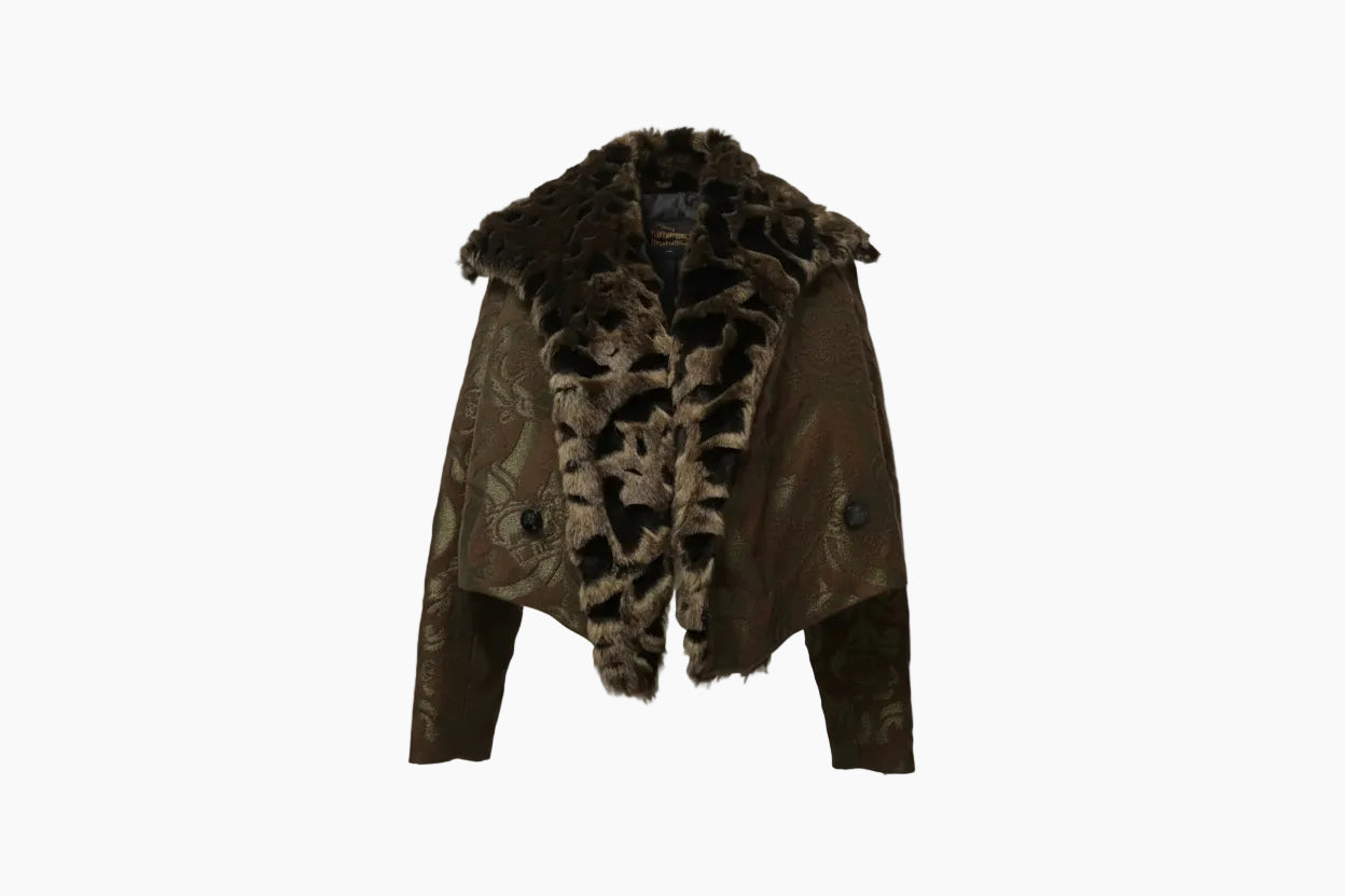 Vivienne Westwood Couture Vintage Faux Fur Trim Jacket