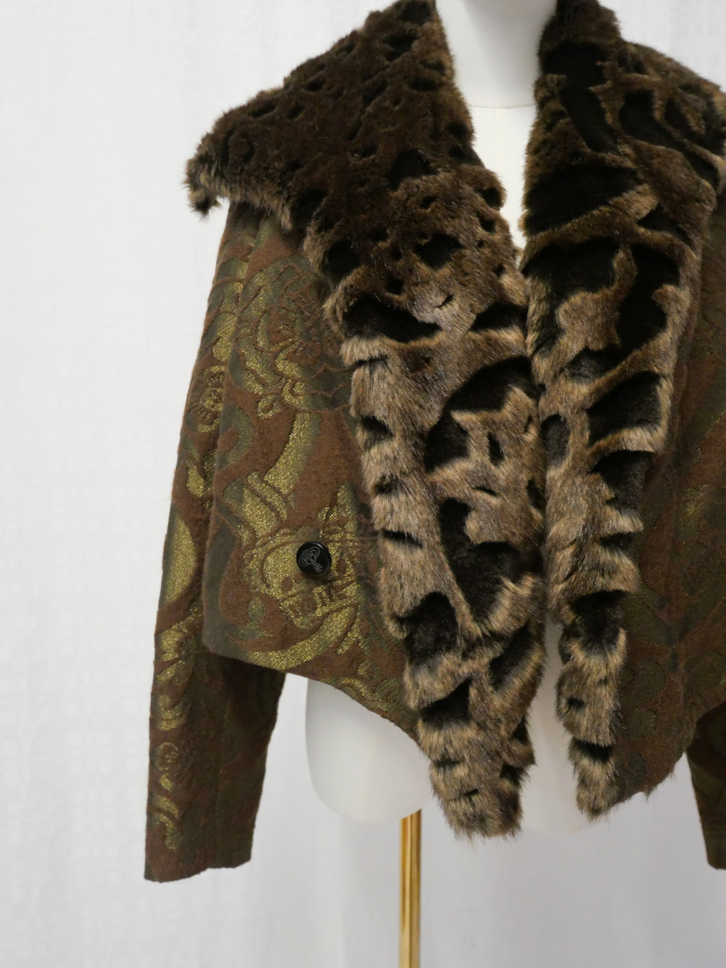 Vivienne Westwood Couture Vintage Faux Fur Trim Jacket