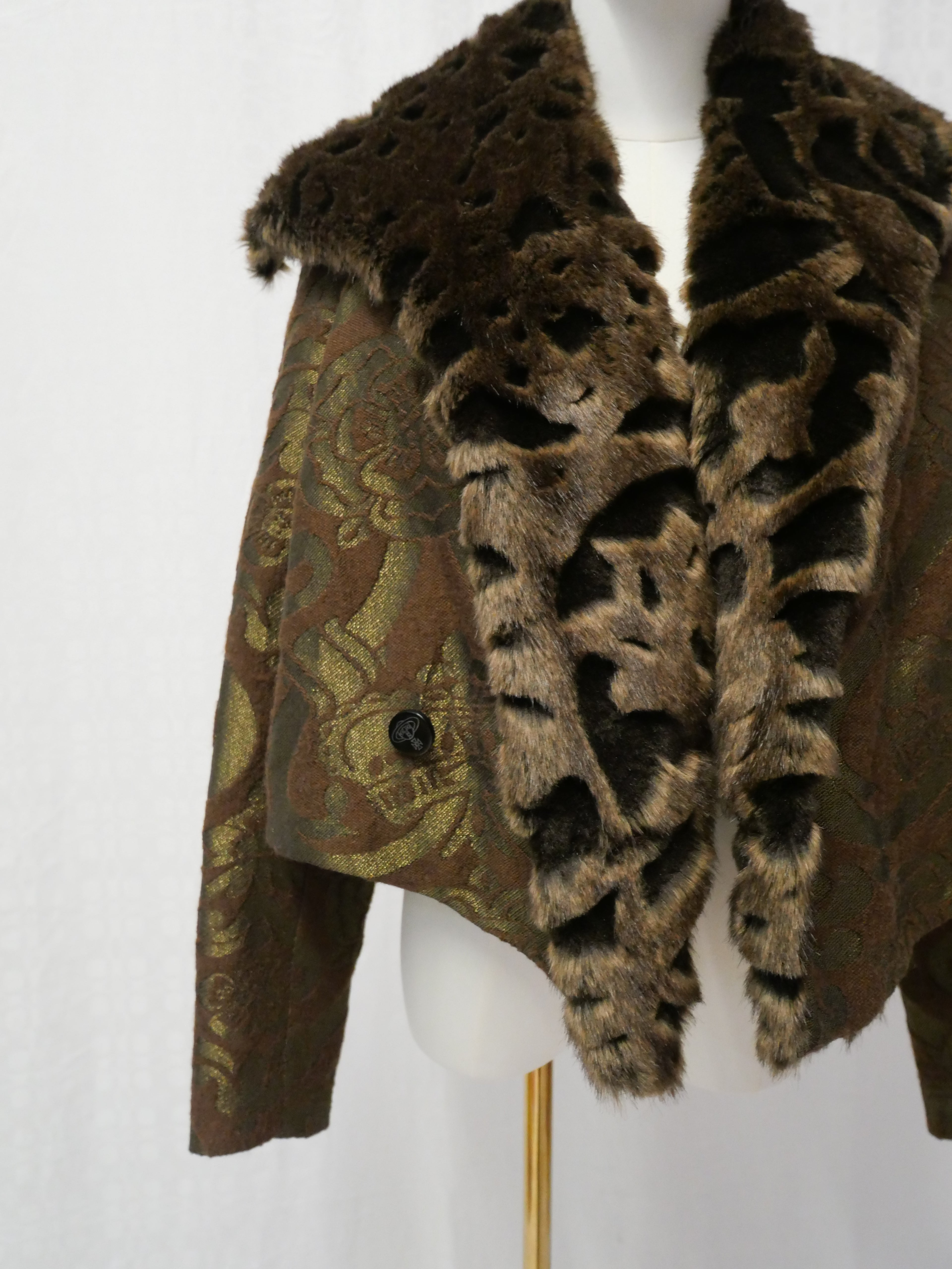 Vivienne Westwood Couture Vintage Faux Fur Trim Jacket