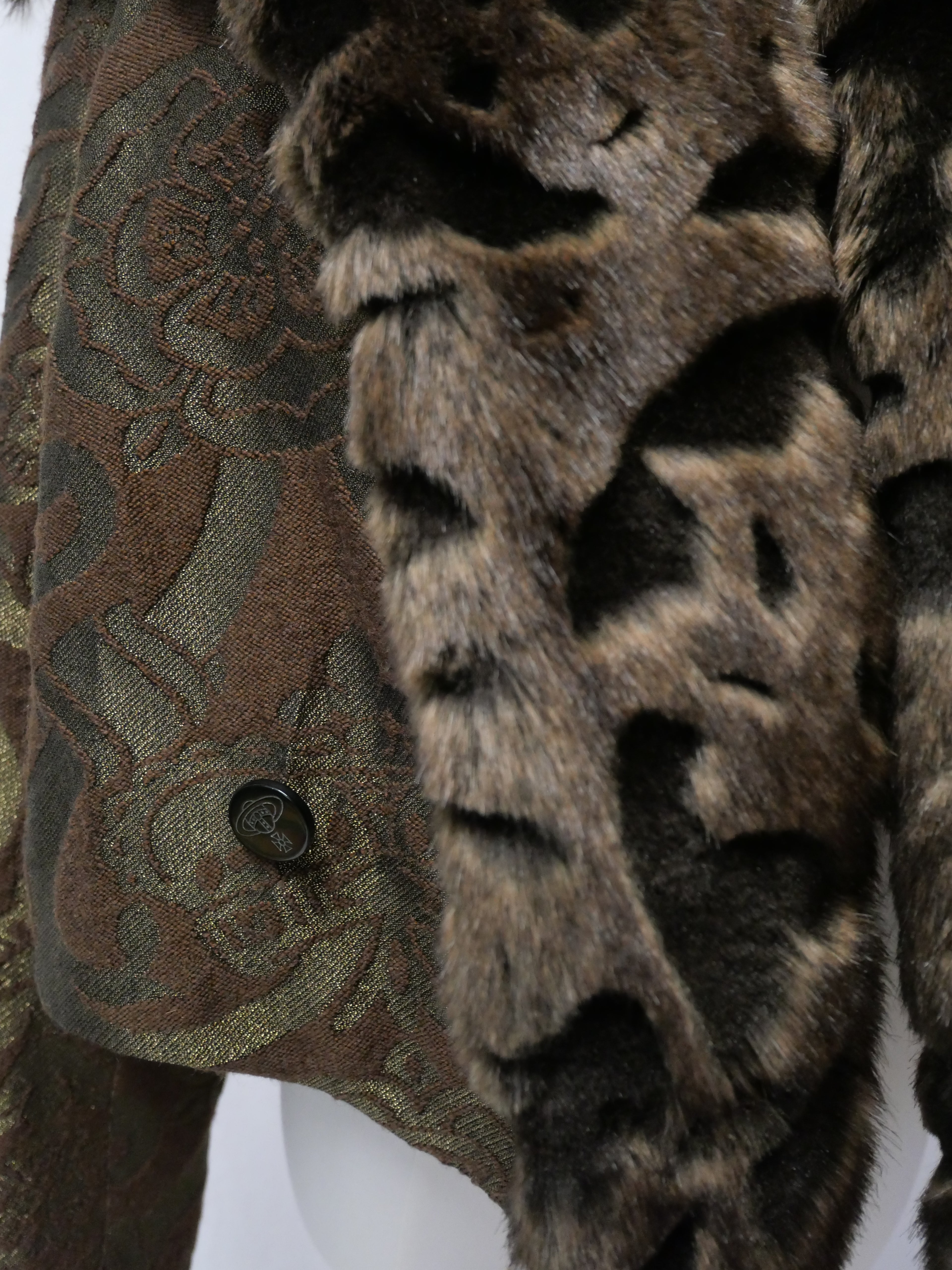 Vivienne Westwood Couture Vintage Faux Fur Trim Jacket