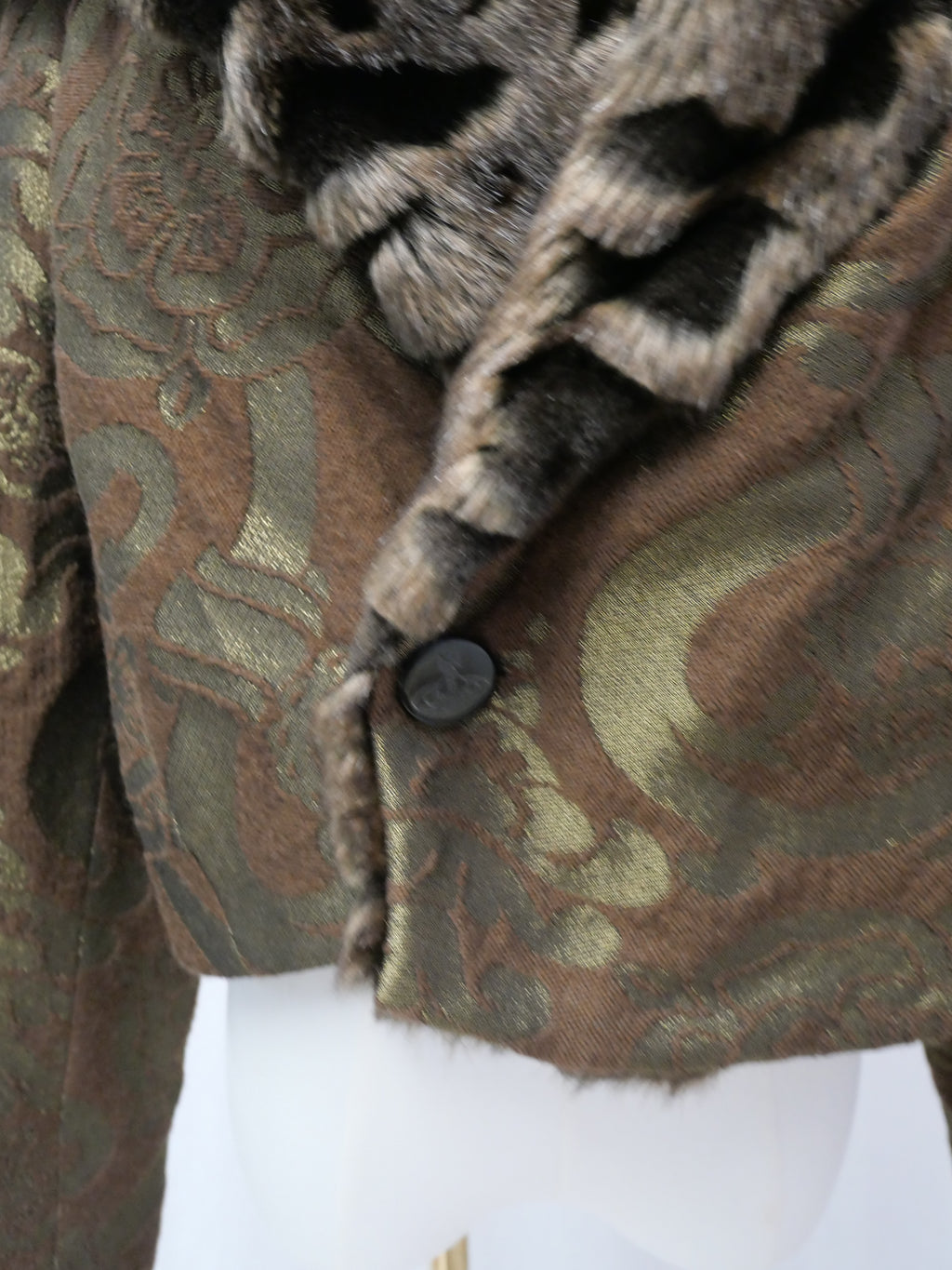 Vivienne Westwood Couture Vintage Faux Fur Trim Jacket