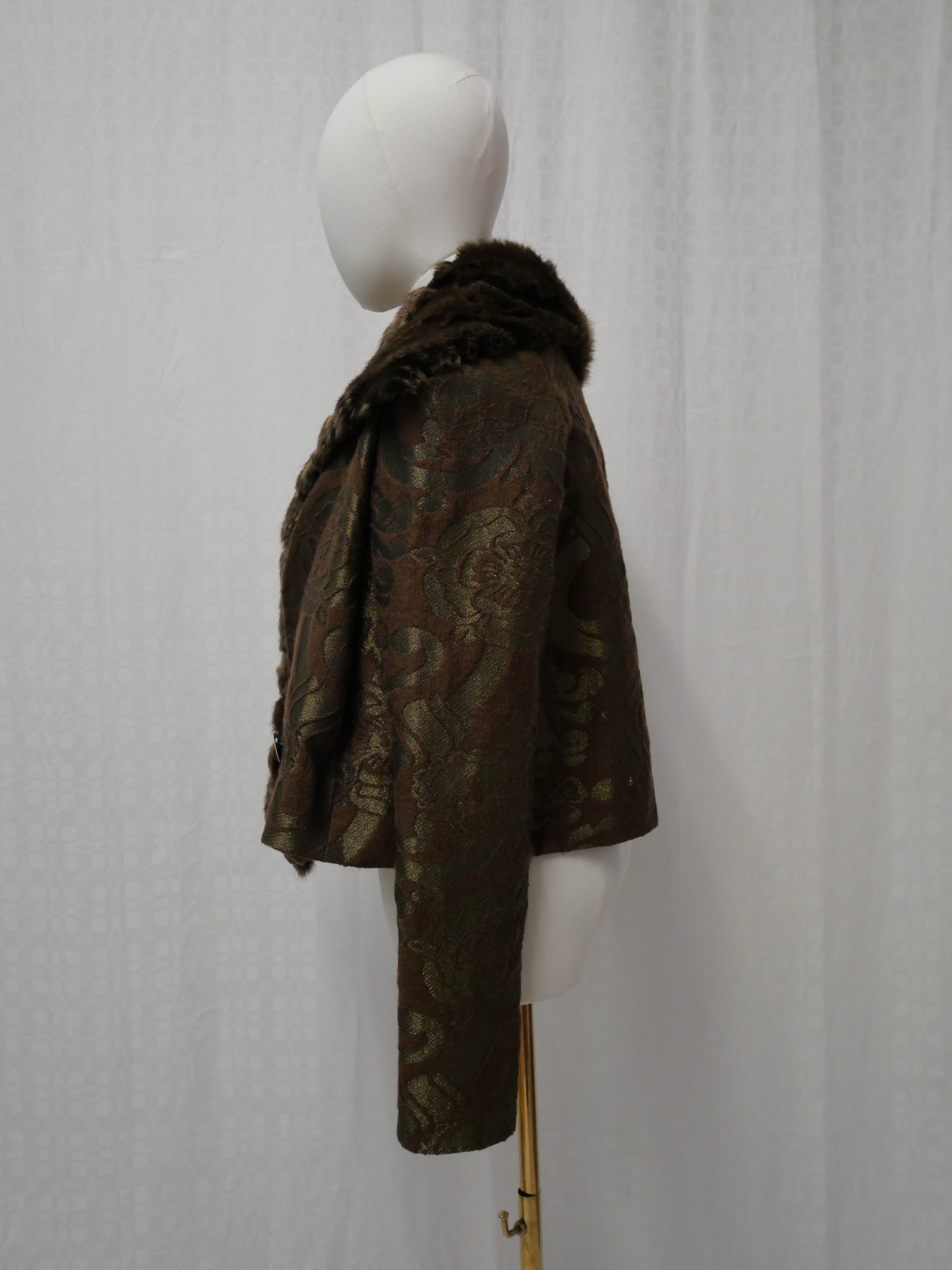 Vivienne Westwood Couture Vintage Faux Fur Trim Jacket