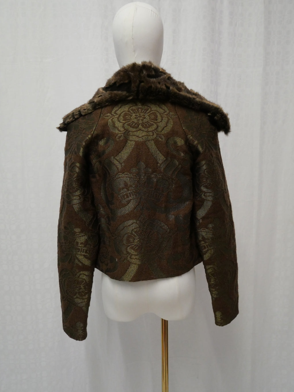 Vivienne Westwood Couture Vintage Faux Fur Trim Jacket