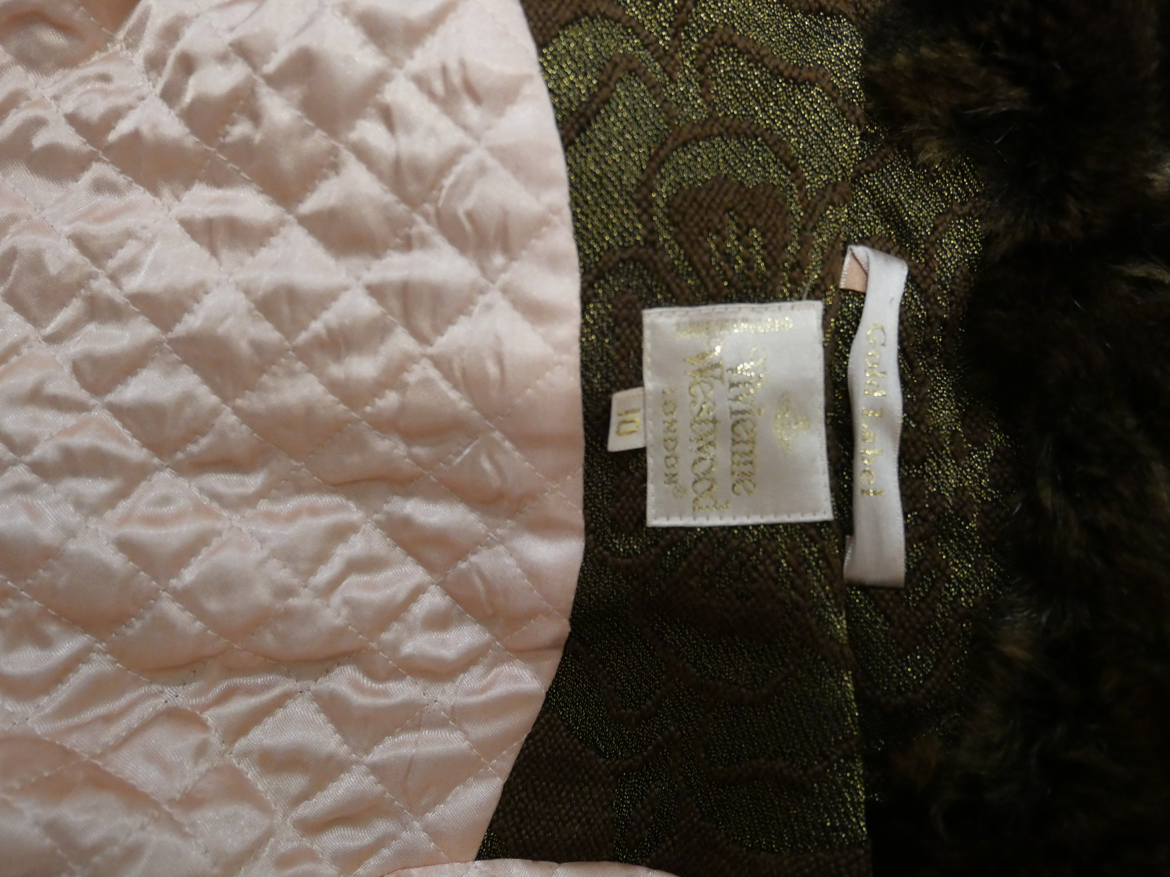 Vivienne Westwood Couture Vintage Faux Fur Trim Jacket