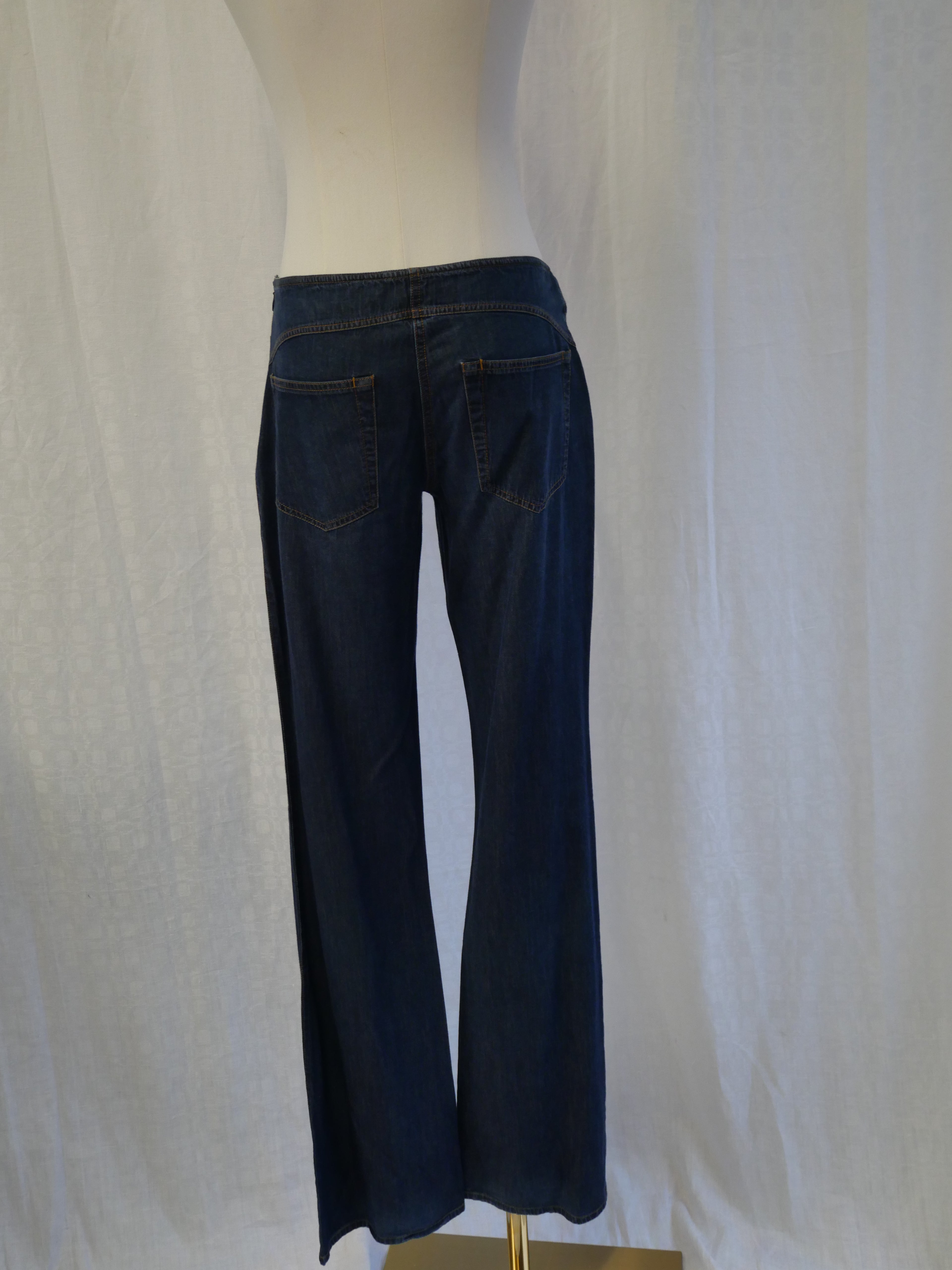 Miu Miu Lace-Up Flared Jeans